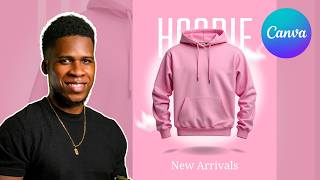 Create This Clean Hoodie Ad in Canva (Step-by-Step Beginner Tutorial)