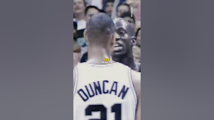Kevin Garnett on Tim Duncan’s unique trash talking 😂