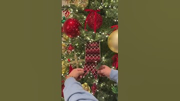 3 ways to add ribbon to your xmas tree🎄🥰 all in my amzn under “christmas decor”