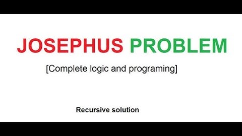JOSEPHUS PROBLEM(using recursion)-leetcode platform problems