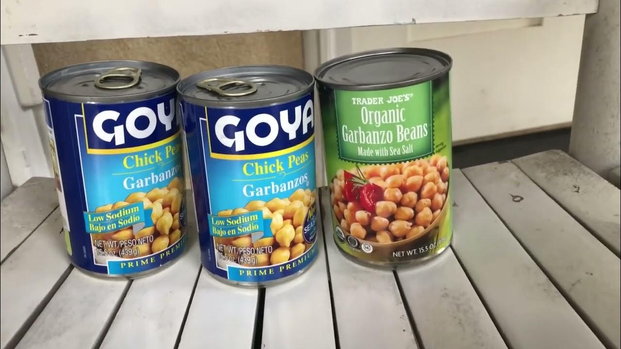 GOYA Garbanzo Beans VS Trader Joe’s (Review!!) YouTube