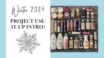 WINTER 2024 PROJECT USE-IT-UP INTRO! | All 38 items I want to FINISH this winter!