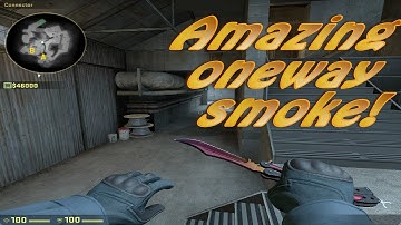 CSGO - Amazing oneway Overpass smoke!