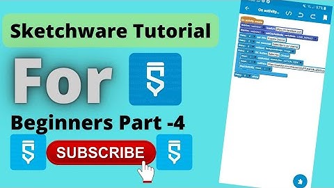 Sketchware Tutorial for Beginners Part-4 | Sketchware Pro