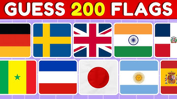 Guess All The 200 Flags of the World! | Guess the Flag Quiz 2025