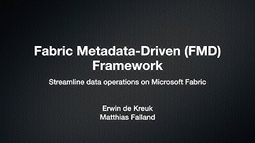 The Fabric Metadata Driven Framework explained