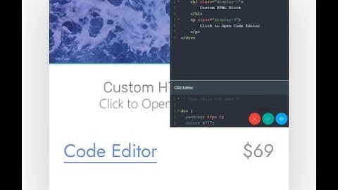 Mobirise  Code Editor