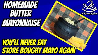 How to make Butter mayonnaise | No trans fat mayo | Best mayo you'll ever eat.