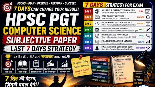 HPSC PGT Computer Science 7 days Exam Strategy | NET GYAN by Jyoti Budhwar | HPSC PGT 2026