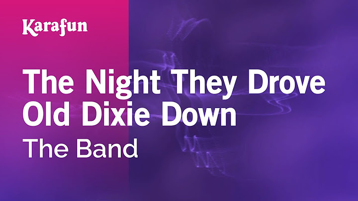The Night They Drove Old Dixie Down Karaoke version - Karaoke performance video thumbnail