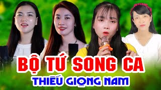 Liên Khúc GIÃ TỪ ➤ Song Ca Cùng BỘ TỨ SONG CA ➤ Karaoke Thiếu Giọng Nam