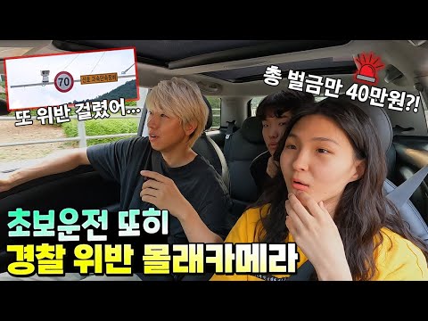 초보운전 또히 계속 경찰 위반 카메라 걸렸어요ㅠㅠ 벌금만 40만원?! 자동차 몰래카메라 ㅋㅋㅋ 반응 너무 꿀잼! 흔한 가족 일상 반응보기 | 말이야와친구들