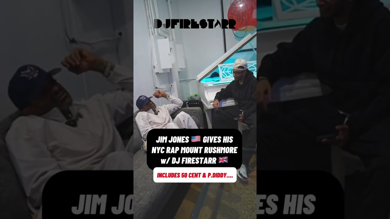 Ver JIM JONES GIVES HIS MOUNT-RUSHMORE OF NYC RAP & INCLUDES 50CENT & PUFFY! 😮 w/ DJ FIRESTARR! en YouTube Ver JIM JONES GIVES HIS MOUNT-RUSHMORE OF NYC RAP & INCLUDES 50CENT & PUFFY! 😮 w/ DJ FIRESTARR! en YouTube