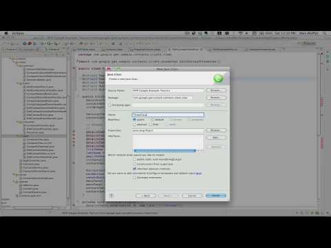 Creating a new class in Eclipse and IDEA.