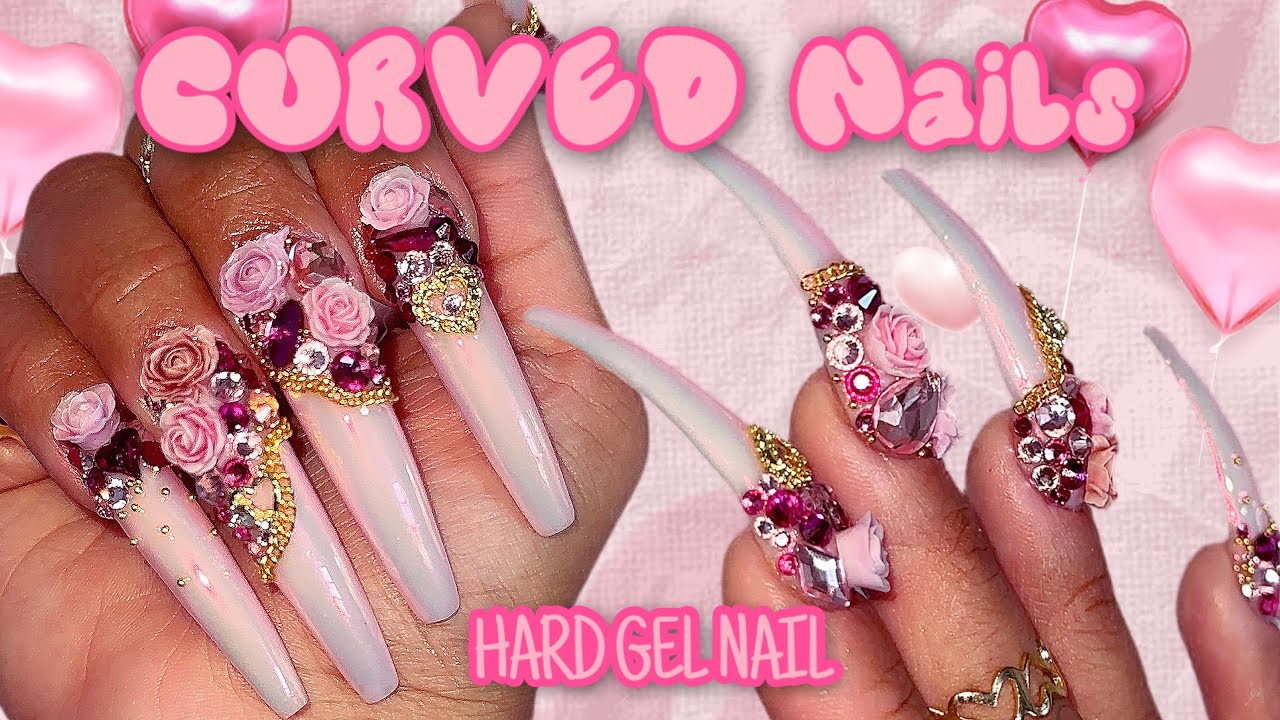 Урок по созданию изогнутых ногтей гелем ко Дню святого Валентина 💖 LGNPro