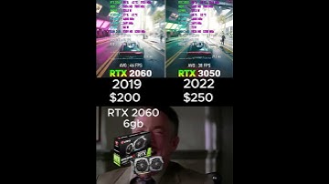 RTX 2060 6gb $200 Vs RTX 3050 8gb $250  #foryou  #gaming