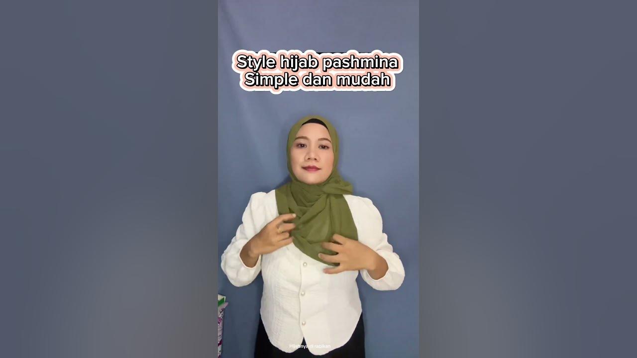 Tutorial hijab pashmina simple & mudah di coba, #subscribe #tutorialhijab #style