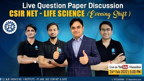CSIR NET Life Science Paper Solution - 2021 - Evening Shift - Paper Analysis!