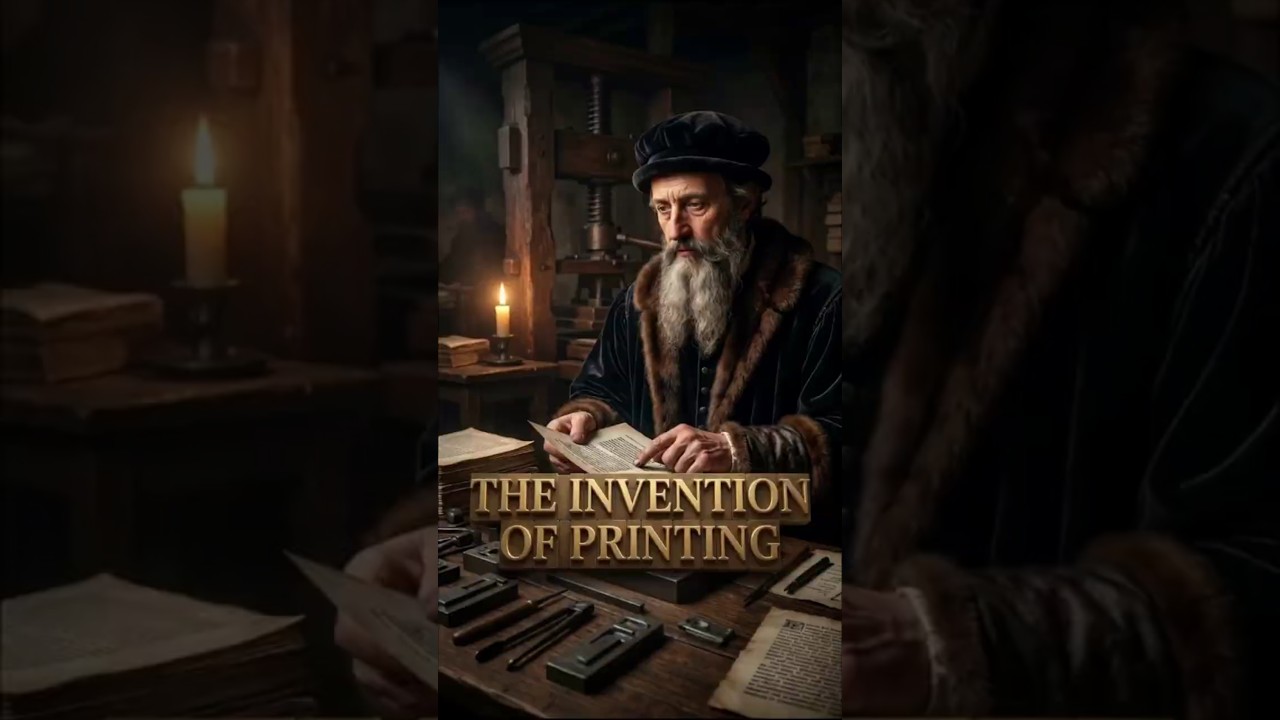 The Invention of Printing #Gutenberg #Printing #History