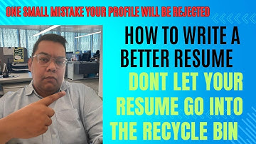 Tips on How to Write A Better Resume ( From Recruiter’s Perspective) #advice #resume #job