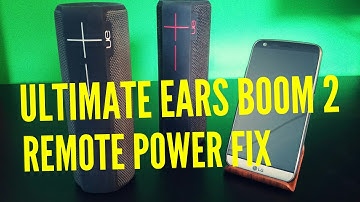 UE BOOM 2 HOW TO FIX REMOTE POWER