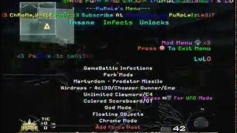 Call Of Duty MW2 : New! Mod Menu Patch | Modded Lobby | PuRpLe Iz LeGiT