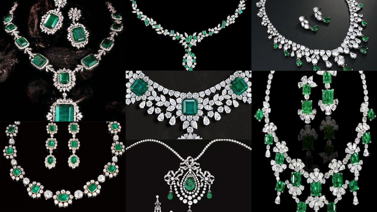 AN IMPRESSIVE EMERALD AND DIAMOND NECKLACE, HARRY WINSTON YouTube