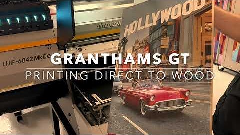 Printing direct to wood using the Mimaki UJF-6042MKIIe Flatbed Printer