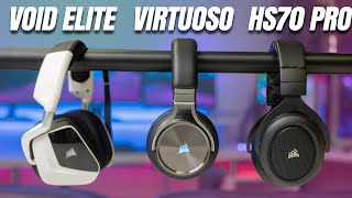 HS70 Pro vs Void Elite vs Virtuoso SE - BEST WIRELESS HEADSET