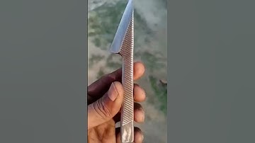 making a knife from a file #knifeskills #file #asmr #forge #trending #viralvideo #