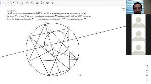 LIVESTREAM GEO #63B: Incenter Lies on Simson Line???