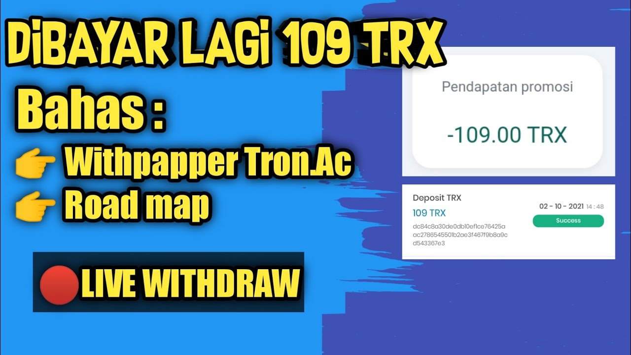 109 TRX tiap hari | Tron AC mining tron di android