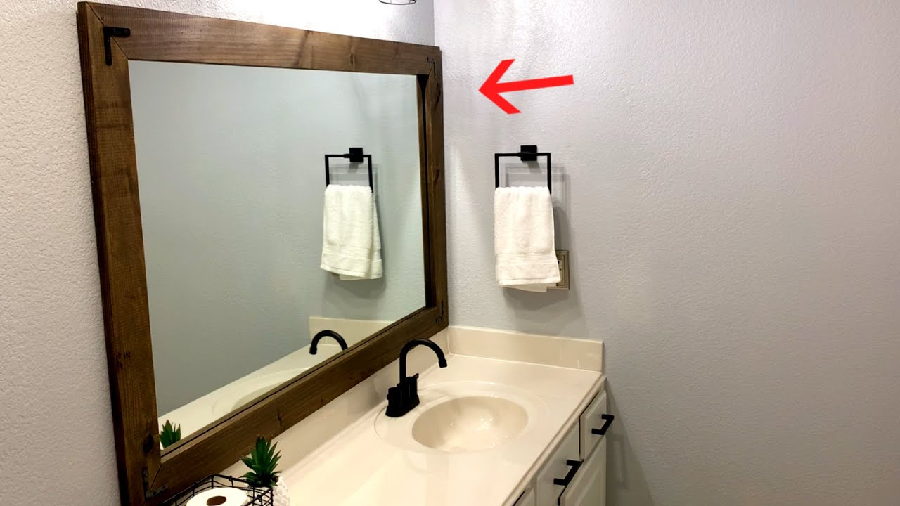 How To Easily Make A Custom Mirror Frame 