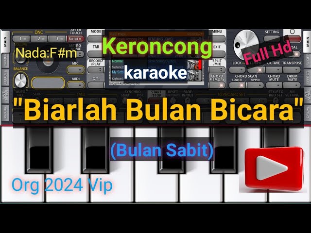 Karaoke Keroncong BIARLAH BULAN BICARA (bulan sabit) Boery Marantika.[set gratis org 2021-2024] class=