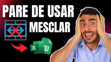 Não uso mais MESCLAR no Excel e Google Planilhas, uso isso agora!