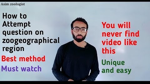How to Attempt question on zoogeographical region | easy method | Asim zoologist