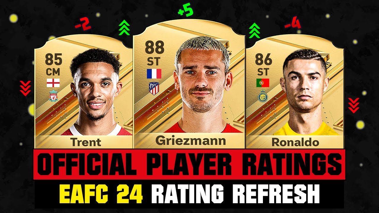 FIFA 24  OFFICIAL TOP 50 PLAYER RATINGS (EA FC 24)! 💀😲 ft