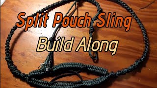 Split Pouch 4strand Braid Paracord Sling Tutorial