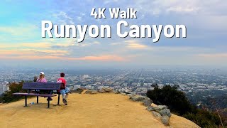 LOS ANGELES Runyon Canyon Hike 🇺🇸 Hollywood CA 4K 2024