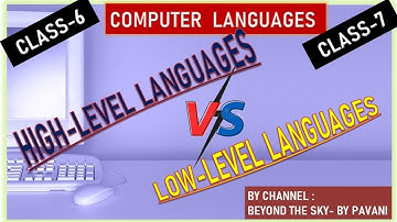 DIFFERENCE BETWEEN HIGH-LEVEL LANGUAGE & LOW- LEVEL COMPUTER LANGUAGE CLASS-6 & 7/COMPUTER LANGUAGES