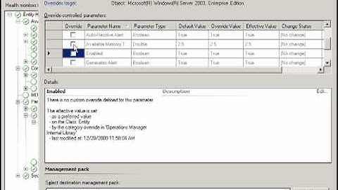 Creating and overriding monitors in SCOM 2007 - Part 1