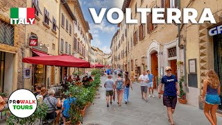 Volterra, Italy Walking Tour - 4K - with Captions!