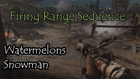Call of Duty®: WWII Firing Range Sequence Watermelons/Snowmen