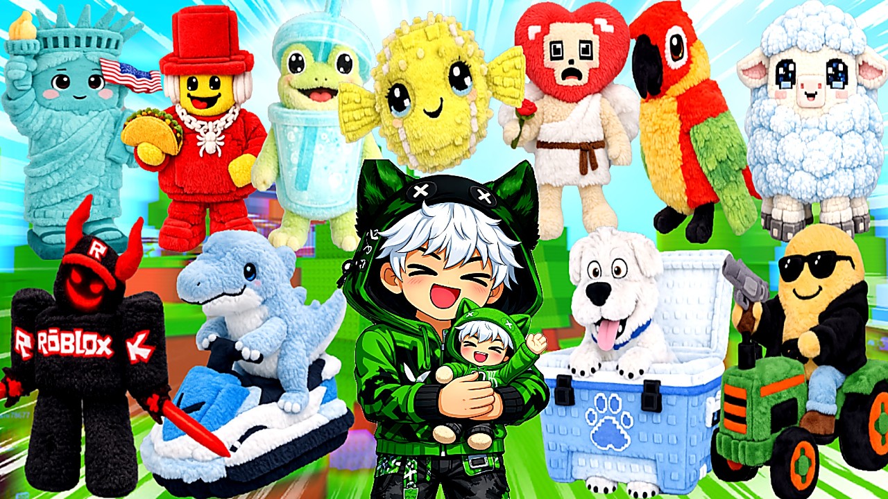 Find The Plush Brainrot🧠New 15 Plush Brainrot🧠How to Get All 260 Plushies 🌟✨