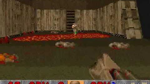 Quake 2 PSX: Badlands (in Doom) gameplay