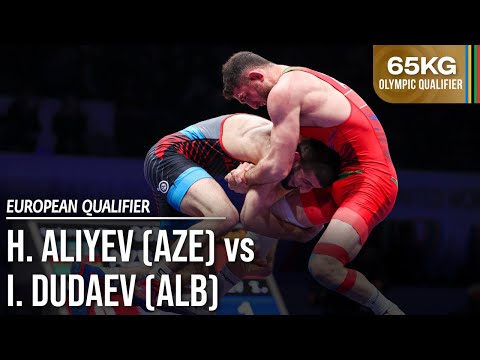 Haji ALIYEV (AZE) vs. Islam DUDAEV (ALB) | 2024 Seniors European OG Qualifier | Semi Final | FS 65Kg