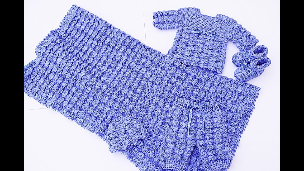 MANTA O COBIJA A CROCHET DE BEBE A JUEGO CON CONJUNTO MUY FACIL MAJOVELCROCHET #crochet #ganchillo