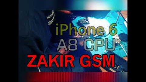 iPhone A8 CPU Remove