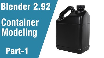 Container Modeling in Blender 2 92; Blender 2 92 modeling tutorial; Blender Tutorial