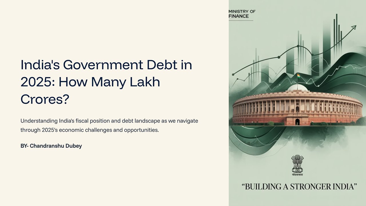 How Many Lakh Crore Rupees Debt Is There On The Government of India By Chandranshu Dubey